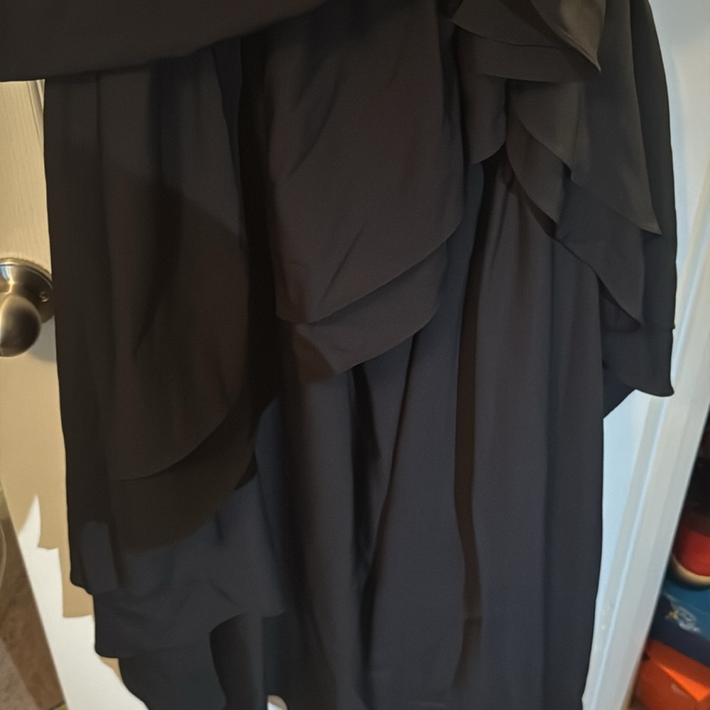 Elegant Black Strapless Dress